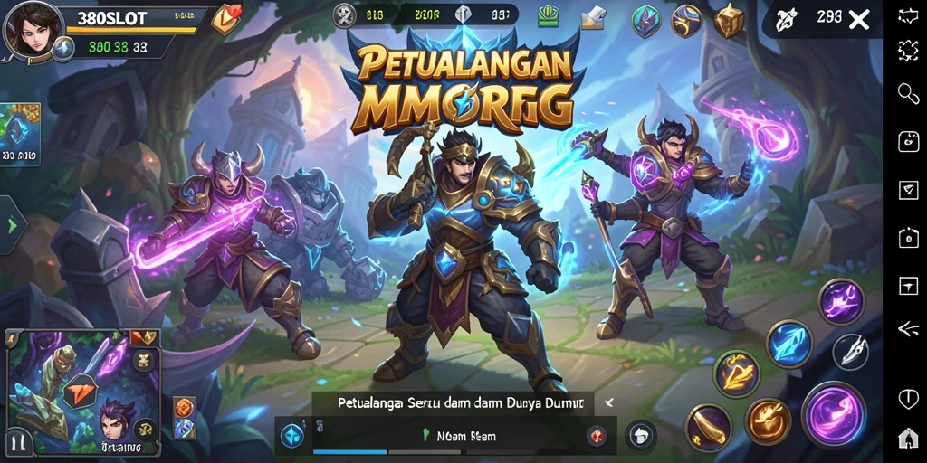 Tangkapan layar 380SLOT menampilkan aksi seru di dunia MMORPG.