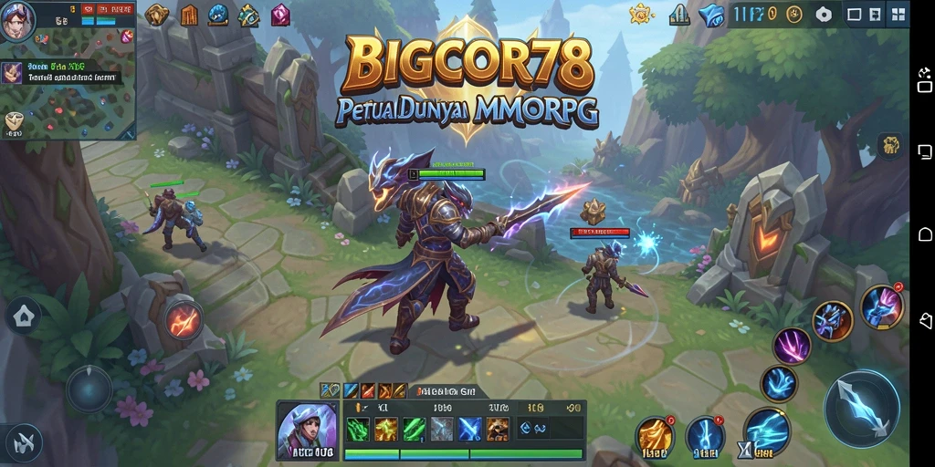 Tampilan gameplay seru dari BIGCOR78 dalam dunia MMORPG.