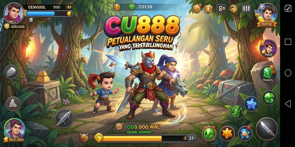 Tampilan gameplay CU888 yang penuh aksi dan eksplorasi.