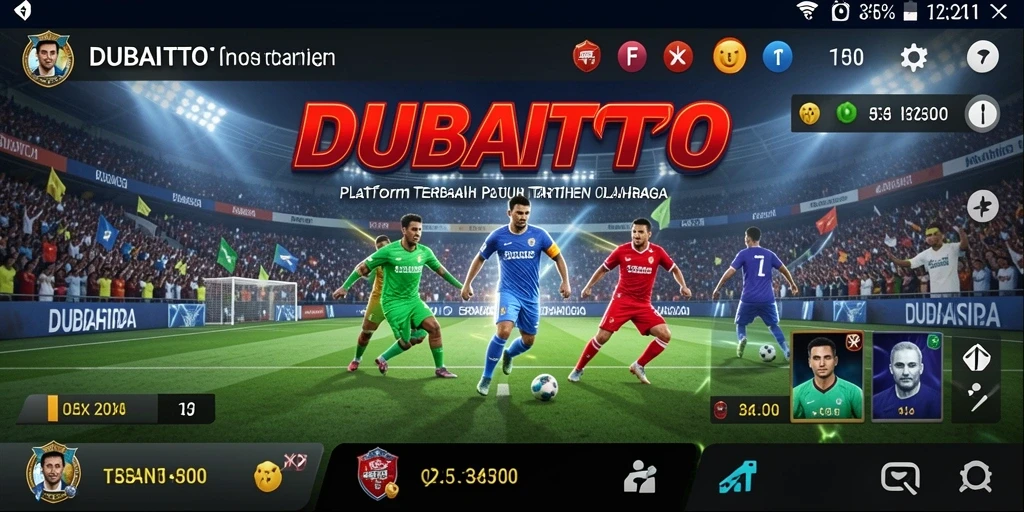 Screenshot DUBAITOTO menampilkan interaksi permainan taruhan olahraga yang dinamis.