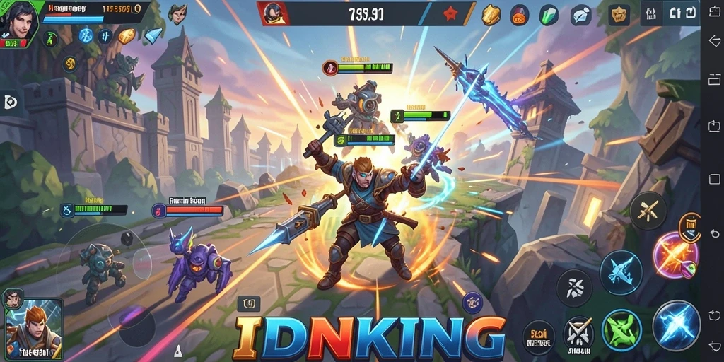 Tangkapan layar IDRKING menampilkan aksi strategi mendebarkan.