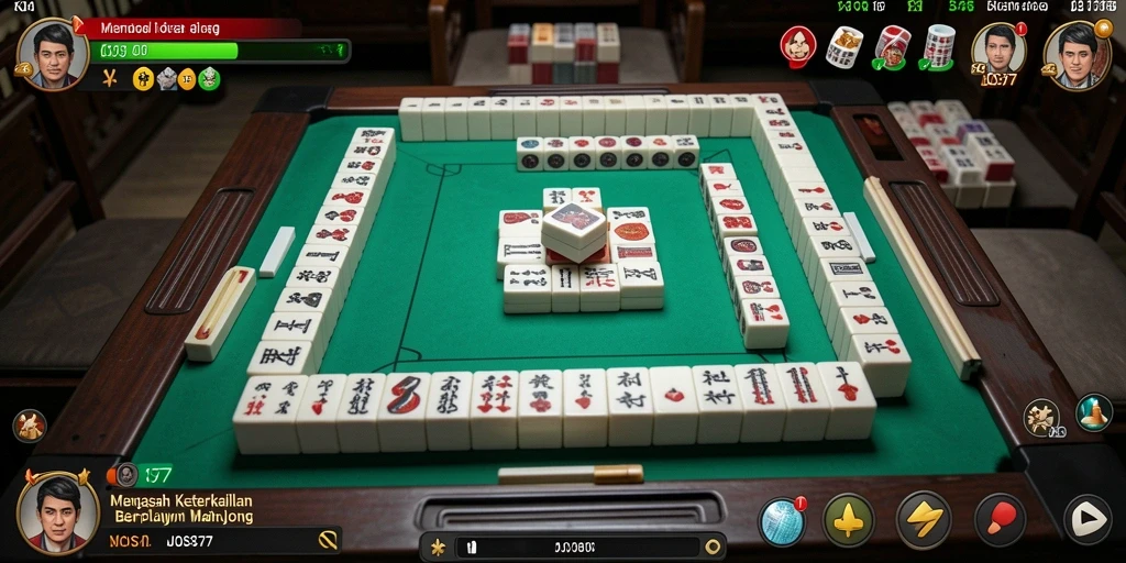 Tampilan gameplay JOS77 yang menarik dengan grafis Mahjong yang memukau.