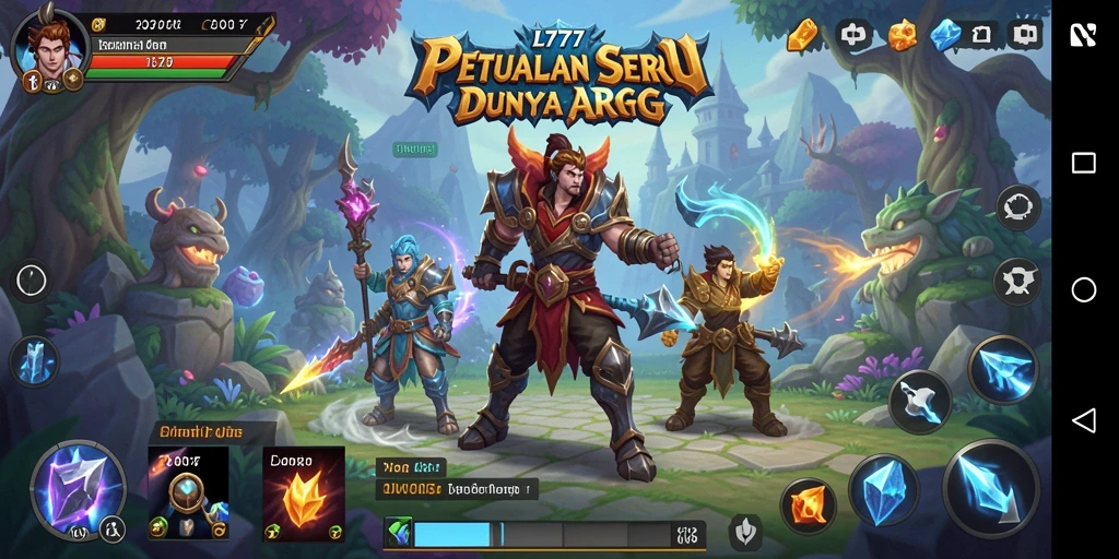 Screenshot utama L777 menunjukkan aksi seru dalam gameplay ARPG.