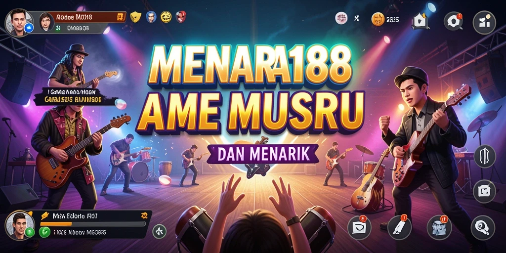 Tampilan gameplay MENARA188 dengan lagu-lagu yang beragam.