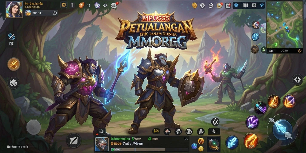 Tampilan gameplay MPO555 yang menarik dalam dunia MMORPG.