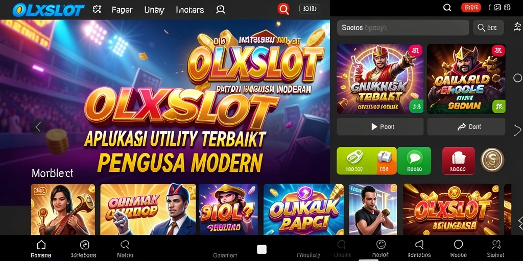 Tampilan antarmuka OLXSLOT yang modern dan fungsional.