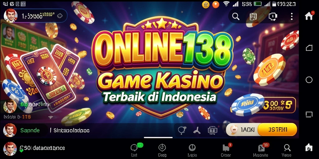 Screenshot dari gameplay Kasino ONLINE138 yang mendebarkan.