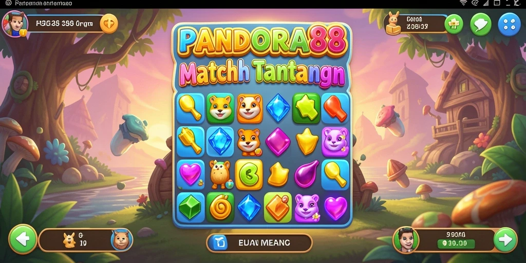 Screenshot gameplay PANDORA88 yang menunjukkan momen mencocokkan objek.