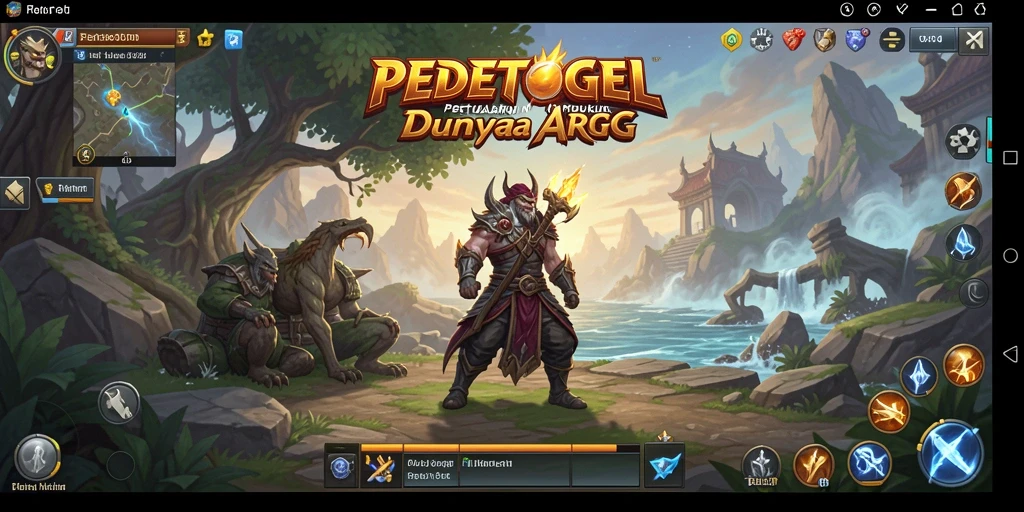 Screenshot utama menampilkan aksi seru dalam permainan ARPG PEDETOGEL.